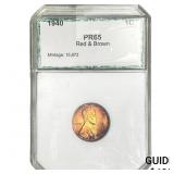 1940 Wheat Cent PCI PR65 Red & Brown