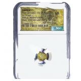 Judaea Alex. Jannaeus, 103-76 BC AE Prutah NGC VF