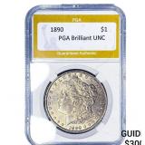 1890 Morgan Silver Dollar PGA Brilliant UNC