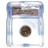 1800-1840 Netherlands East Indies Duit ICG Genuine