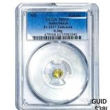 India-Dutch Gold .34g Fanam Fr.1517 Tuticorin PCG