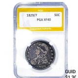 1823/7 Capped Bust Half Dollar PGA XF40