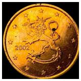 2002 Finland Copper 5 Eruo Cents