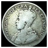 1918 Canada Silver 25 Cents NICELY CIRCULATED