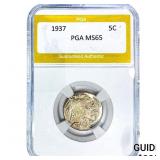 1937 Buffalo Nickel PGA MS65