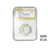 1936-D Washington Silver Quarter PGA MS65