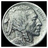 1917-D Buffalo Nickel NEARLY UNCIRCULATED