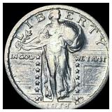 1918-S Silver Standing Liberty Quarter NEARLY  UN
