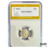 1911 Barber Dime PGA MS65+