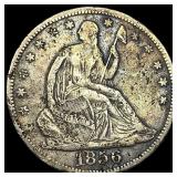 1856-O Silver Seated Liberty Half Dollar  NEARLY