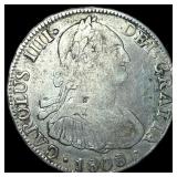 1808PTS PJ Bolivia Silver 4 Reales LIGHTLY  CIRCU