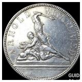 1861 Switzerland Silver 5 Francs Shooting Thalers