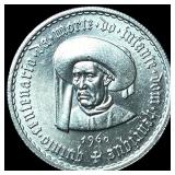 1960 Portugal Silver 5 Escudos