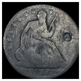 1855-O Arrows Silver Seated Liberty Half  Dollar