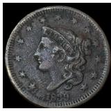 1839 Coronet Head Large Cent LIGHTLY CIRCULATED