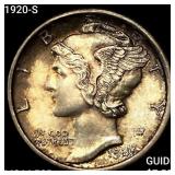 1920-S Mercury Dime CHOICE BU FSB