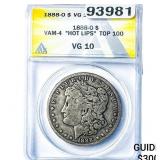 1888-O Morgan Silver Dollar ANACS VG10 VAM-4