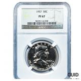 1957 Franklin Half Dollar NGC PF67