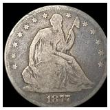 1877 Seated Liberty Half Dollar NICELY CIRCULATED