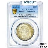 1947-D Booker T Half Dollar PCGS MS67