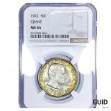 1922 Grant Half Dollar NGC MS65
