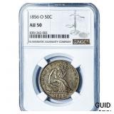 1856-O Seated Liberty Half Dollar NGC AU50