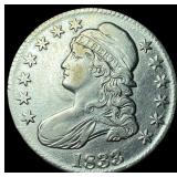 1833 Capped Bust Half Dollar CLOSELY UNCIRCULATED
