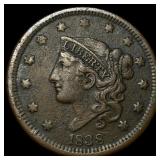 1838 Coronet Head Large Cent NEARLY UNCIRCULATED