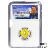 2023 1/10oz Gold Eagle $5 1st Day of Issue NGC MS7
