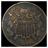 1864 Two-Cent Piece CLOSELY UNCIRCULATED