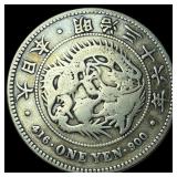 Japan Meiji Year 3 (1870) Silver 1 Yen LIGHTLY CIR