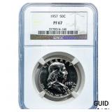 1957 Franklin Half Dollar NGC PF69