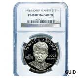 1998S Robert Kennedy Silver $1 .7734 ASW NGC PF69