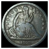 1839 Seated Liberty Dime LIGHTLY CIRCULATED