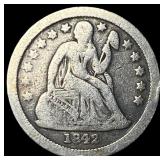 1842-O Silver Seated Liberty Dime LIGHTLY CIRCULAT