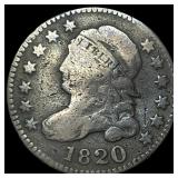 1820 Capped Bust Dime NICELY CIRCULATED