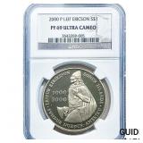 2000-P Leif Ericson Silver Dollar NGC PF69