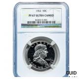 1962 Franklin Half Dollar NGC PF67 Ultra Cameo