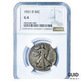 1921 Walking Liberty Half Dollar NGC G4
