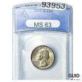 1935-S Washington Silver Quarter ANACS MS63