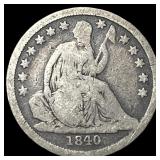 1840 Seated Liberty Dime NICELY CIRCULATED