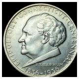 1936 Silver Bridgeport Centennial Half Dollar GEM