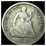 1873 Seated Liberty Half Dime NICELY CIRCULATED