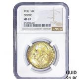 1935 Boone Half Dollar NGC MS67