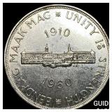 1960 Souith Africa Silver 5 Shillings