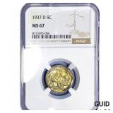 1937-D Buffalo Nickel NGC MS67