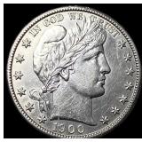 1900-S Silver Barber Half Dollar CLOSELY UNCIRCULA