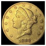 1882 Liberty Head Double Eagle $20 Gold CLOSELY UN
