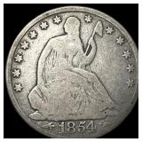 1854-O Silver Half Dollar NICELY CIRCULATED