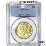 1937-D Walking Liberty Half Dollar PCGS MS64